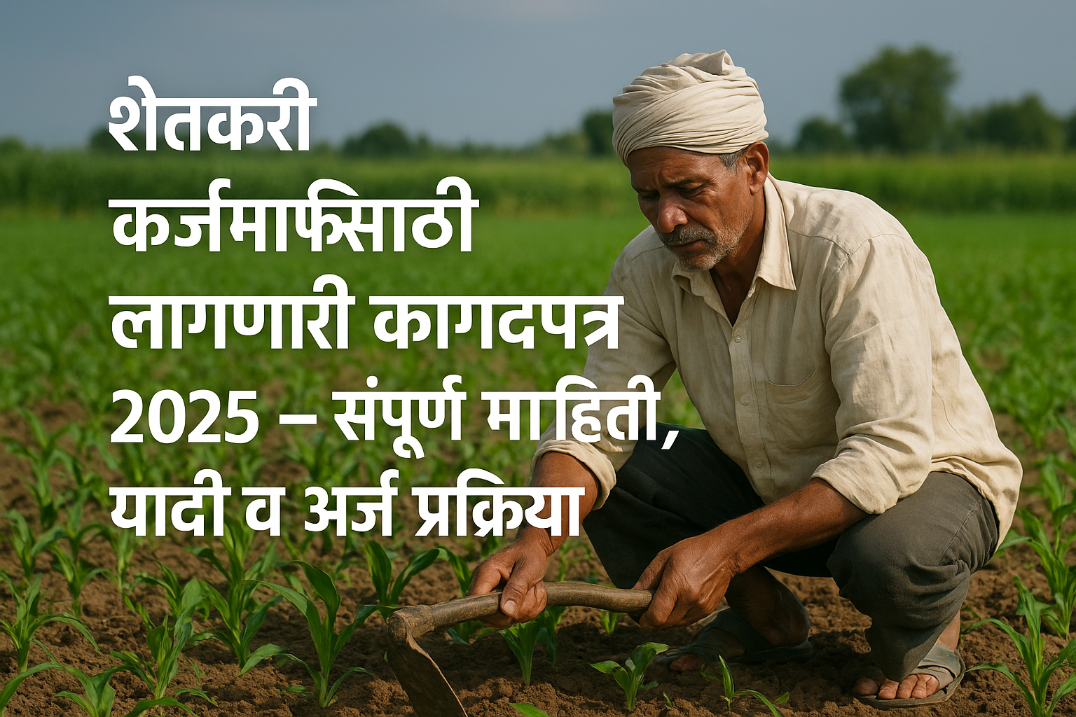 शेतकरी कर्जमाफीसाठी लागणारी कागदपत्रे 2025 – संपूर्ण माहिती