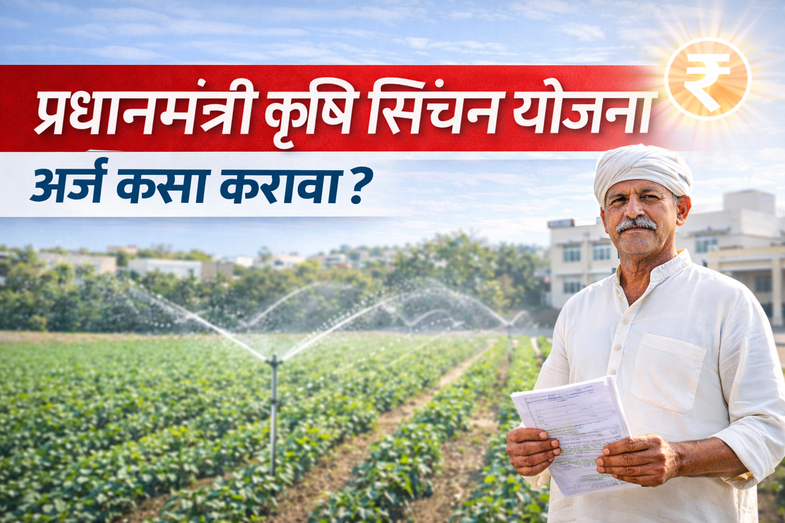 प्रधानमंत्री कृषी सिंचन योजना ऑनलाईन अर्ज कसा करायचा पहा संपूर्ण माहिती