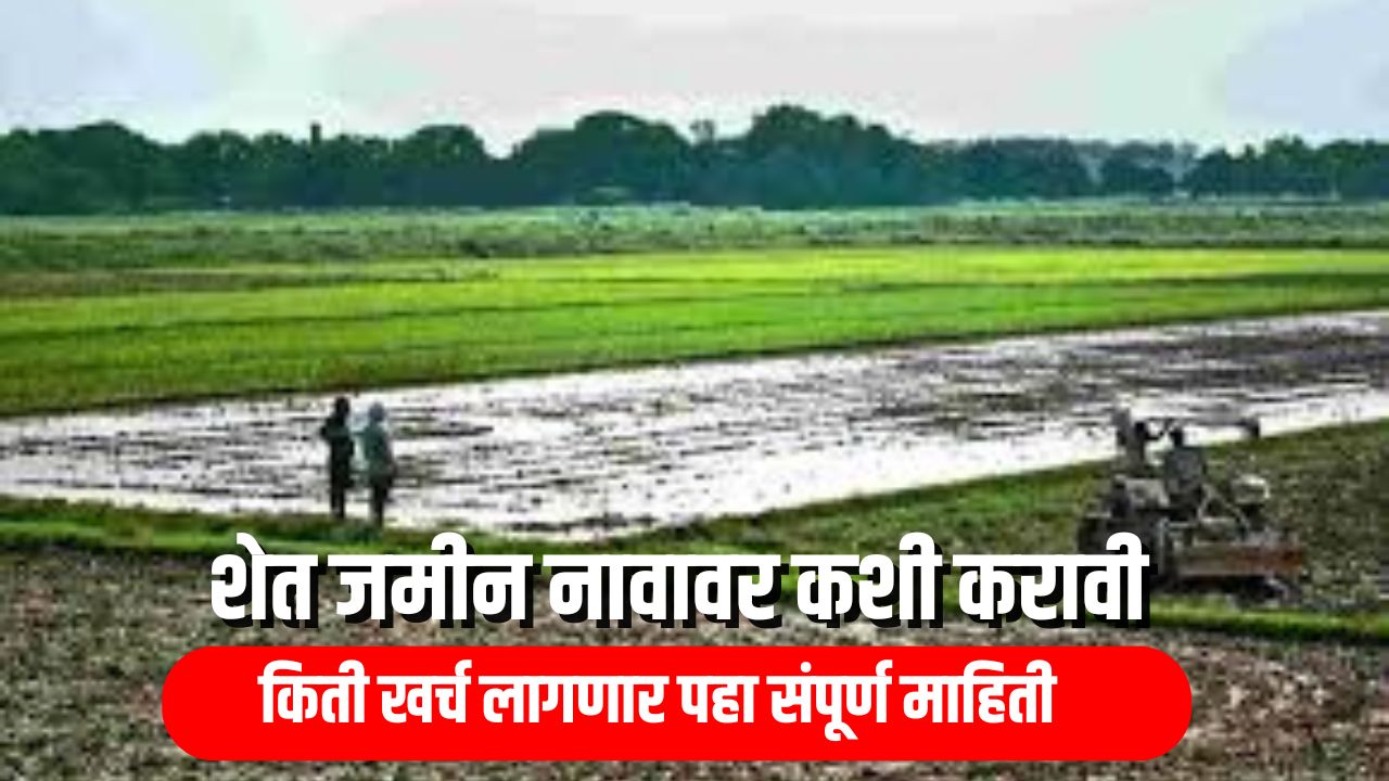 शेत जमीन नावावर कशी करावी? व किती खर्च लागतो? पहा संपूर्ण माहिती